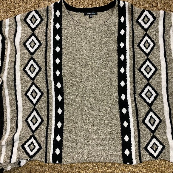 Takara Sweaters - Takara Poncho Sweater Vest Aztec